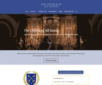 FSSpminneapolis.org(The church of all saints) Screenshot