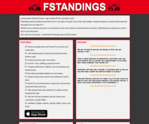Fstanding.com(FStandings) Screenshot