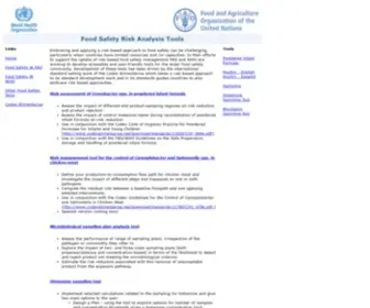 Fstools.org(Food Safety Risk Analysis Tools) Screenshot