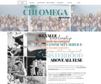 Fsuchiomega.com(Chi Omega) Screenshot