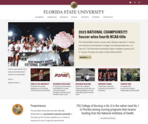Fsu.edu(Florida State University) Screenshot