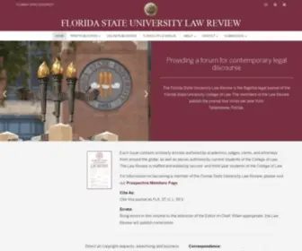 Fsulawreview.com(Florida State University Law Review) Screenshot