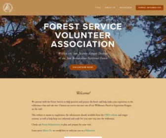 Fsva.org(Forest Service Volunteer Association) Screenshot