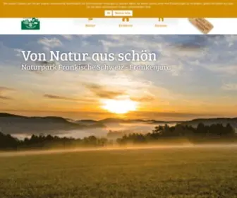 FSVF.de(Die offiziellen Seiten des Naturparks Fränkische Schweiz) Screenshot