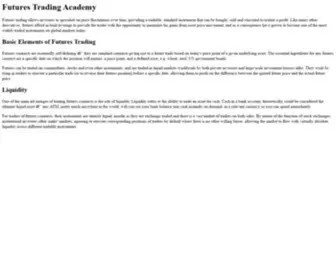 Ftacademy.com(Futures Trading Academy) Screenshot