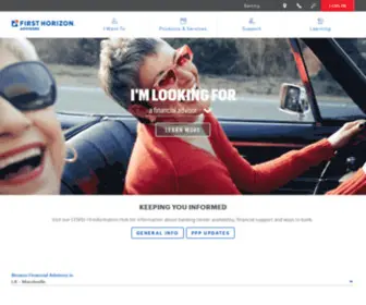 Ftbadvisors.com(First Horizon Advisors) Screenshot