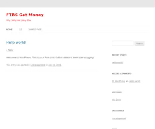 FTBsgetmoney.com(Make Money Online) Screenshot