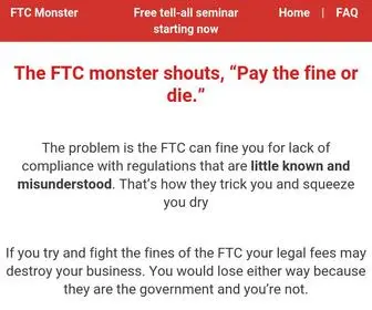 FTcmonster.com(How to comply withe the Federal Trade Commission) Screenshot