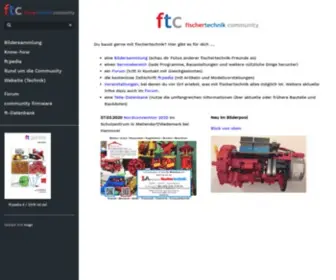 Ftcommunity.de(Fischertechnik Community) Screenshot