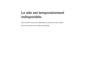 Ftcuir.fr(Le site est temporairement en maintenance) Screenshot