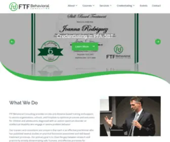 FTFBC.com(FTF Behavioral Consulting) Screenshot