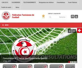 FTF.org.tn(Fédération Tunisienne de Football) Screenshot