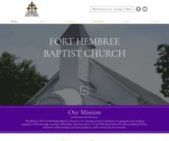 Fthembreebc.org(Fort Hembree Baptist Church) Screenshot