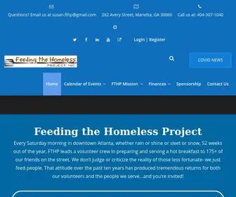 FTHP.org(Feeding the Homeless Project) Screenshot