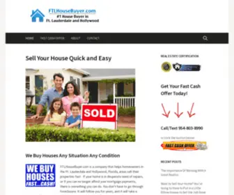 FTlhousebuyer.com(Lauderdale's and Hollywood's #1 House Buyer) Screenshot