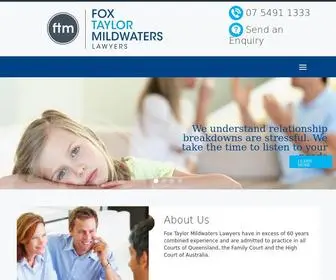 FTmlaw.com.au(Fox Taylor Mildwaters Lawyers) Screenshot