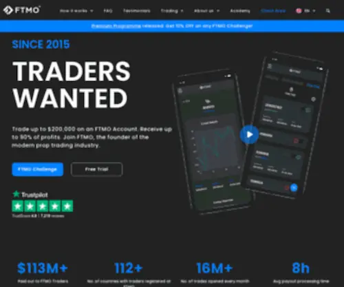 Ftmo.com(Modern Prop Trading) Screenshot