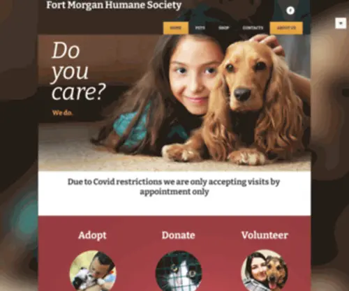 Ftmorganhumane.com(Fort Morgan Humane Society) Screenshot