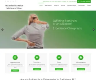 FTmyerschiro.com(Top-Rated Chiropractor in Fort Myers at Neck Pain Back Pain & Headache Relief Center of Ft Myers) Screenshot