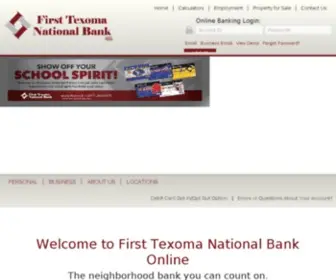 FTNB.net(First Texoma National Bank) Screenshot