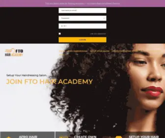 Ftohairacademy.com(Afro HairDressing Training) Screenshot