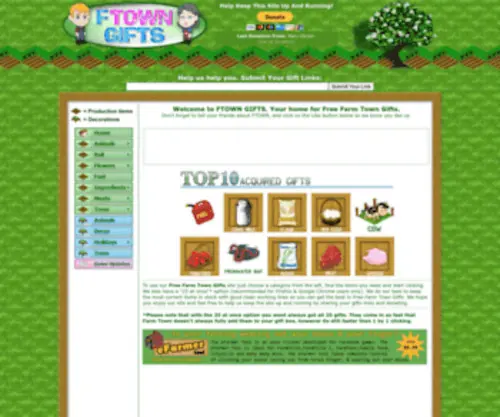 Ftowngifts.com(Free FarmTown Gifts) Screenshot