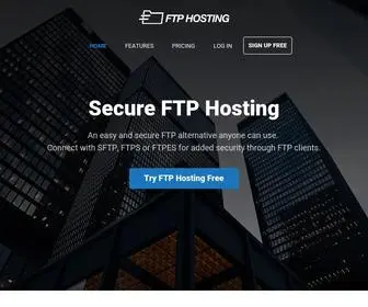 FTphosting.net(Secure FTP Hosting Service with Unlimited Users) Screenshot