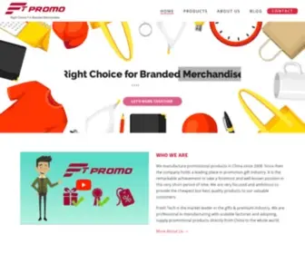 FTpromo.com(Promotional products manufacturer in China) Screenshot