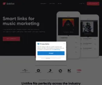 FTRBND.co(Smart links for music marketing) Screenshot