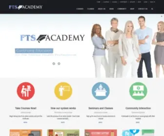 Ftsacademy.com(Continuing Education for the Mental Health Professional) Screenshot