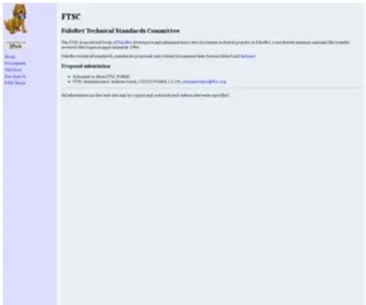 FTSC.org(FidoNet Technical Standards Committee) Screenshot