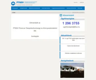 FTSZV.hu(Fővárosi Településtisztasági és Környezetvédelmi Kft) Screenshot