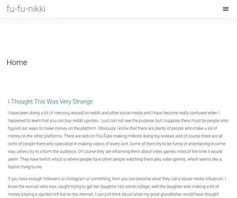 FU-FU-Nikki.com(My WordPress Blog) Screenshot