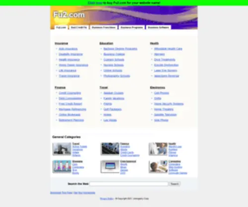 FU2.com(Domain name may be for sale) Screenshot