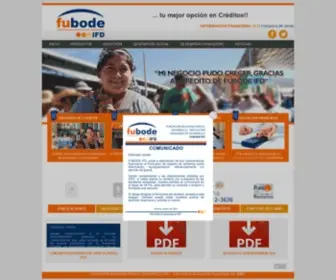 Fubode.org(FUBODE Fundacion Boliviana para el Desarrollo) Screenshot