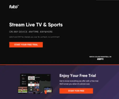 Fubotv.com(Fubotv) Screenshot