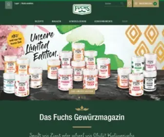 Fuchs.de(Fuchs Gewürze) Screenshot