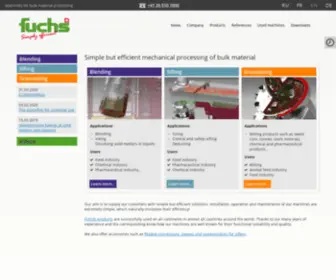 Fuchsag.com(Machines for bulk material processing) Screenshot