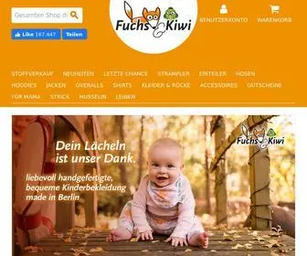 Fuchsundkiwi.de(Selbstgenähte Kindersachen aus Berlin kaufen) Screenshot