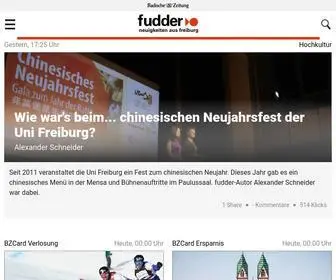 Fudder.de(Fudder ist eine Newsseite aus Freiburg) Screenshot