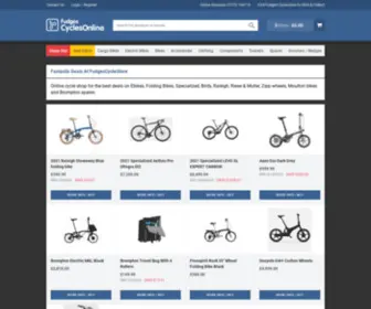 Fudgescyclesonline.com(Fudges Cycles Online Bike shop Moulton Zipp Tacx) Screenshot