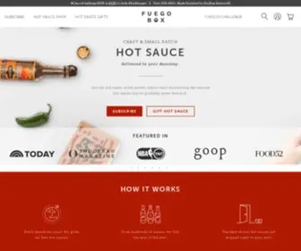 Fuegobox.com(World's #1 Hot Sauce of the Month Club) Screenshot