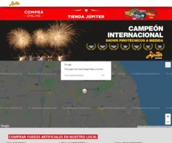 Fuegosjupiter.com(Jupiter Fuegos Artificiales y Pirotecnia) Screenshot