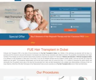 Fuehairtransplantindubai.com(FUE Hair Transplant in Dubai) Screenshot