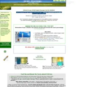 Fuel-Testers.com(Fuel-Testers-Portable Alcohol Fuel Test Kits and E10 Tips) Screenshot