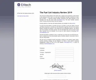 Fuelcellindustryreview.com(E4tech Fuel Cell Industry Review 2021) Screenshot