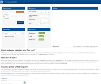 Fuelcost-Calculator.co.uk(Fuel cost calculator) Screenshot