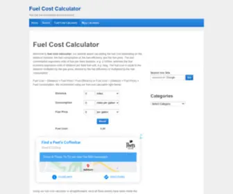 Fuelcostcalculator.net(Fuel Cost Calculator) Screenshot