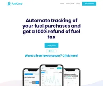 Fuelcred.com(Get Your Fuel Tax Refund and Save 20% on Fuel Cost) Screenshot