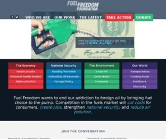 Fuelfreedom.org(Fuel Freedom Foundation) Screenshot